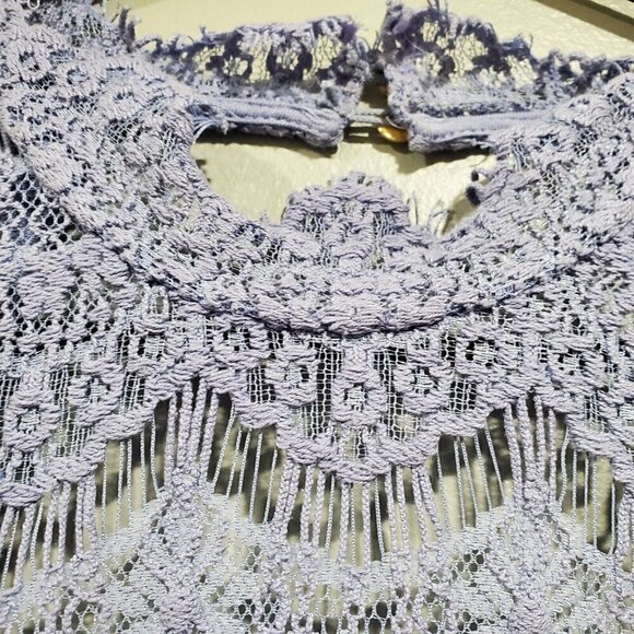 Intimately Free People Purple Lace Daydream Dress Backless High-Neck size Medium - Picture 7 of 12